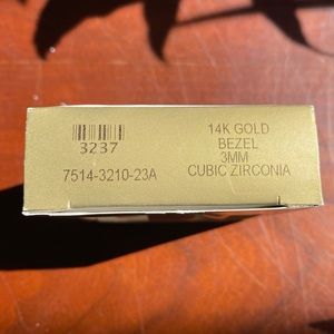 Studex Bezel Wrapped 3mm 14k Gold Earrings